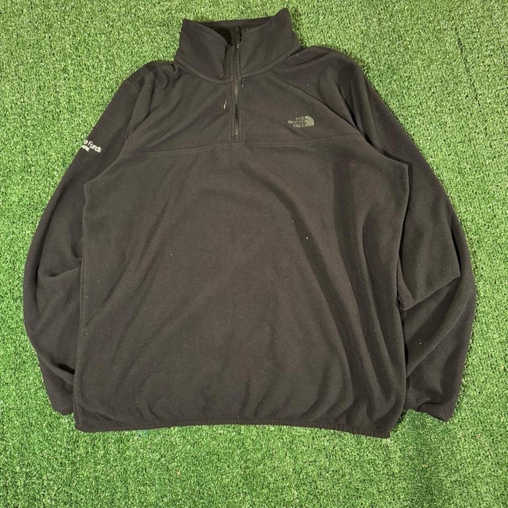 The North Face x Delaware Funds Macquarie Black 1/4 Zip Fleece Mens Large 0339